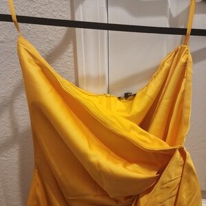 Strapless Satin Dress